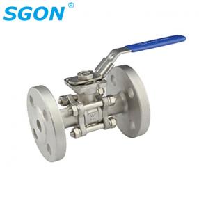  3片手動法蘭球閥帶高平台